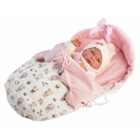 Llorens 73884 NEW BORN HOLIKA - realistick panenka miminko s celovinylovm tlem 40 cm